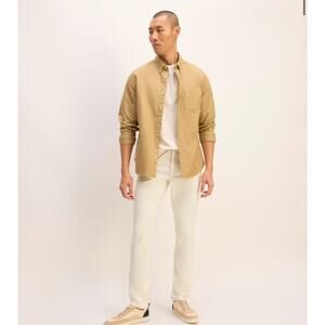 NWOT Everlane The Organic Cotton Slim-Fit Jean In Calico Ecru Size 40x32